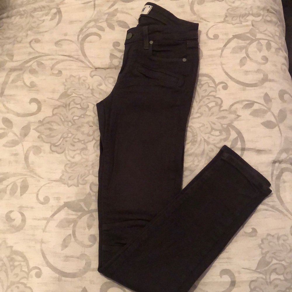 Paige edgy moto denim